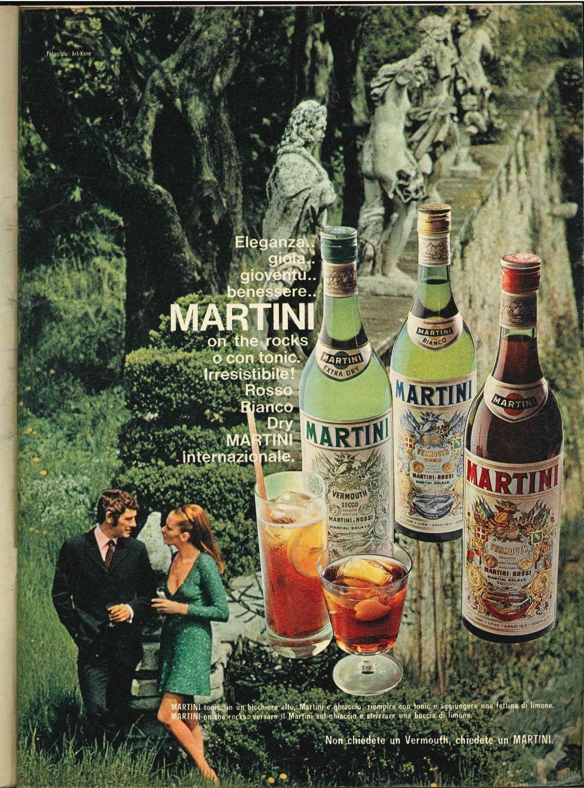 MARTINI, on the rocks o con tonic - ADVERTISINIG