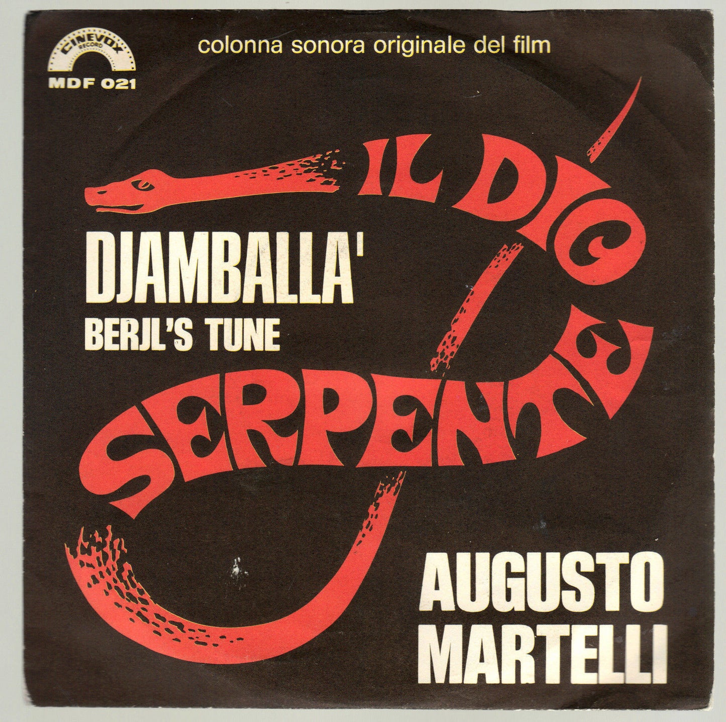 DJAMBALLA' - BERJL'S TUNE (musiche dal Film Il Dio Serpente) # AUGUSTO MARTELLI