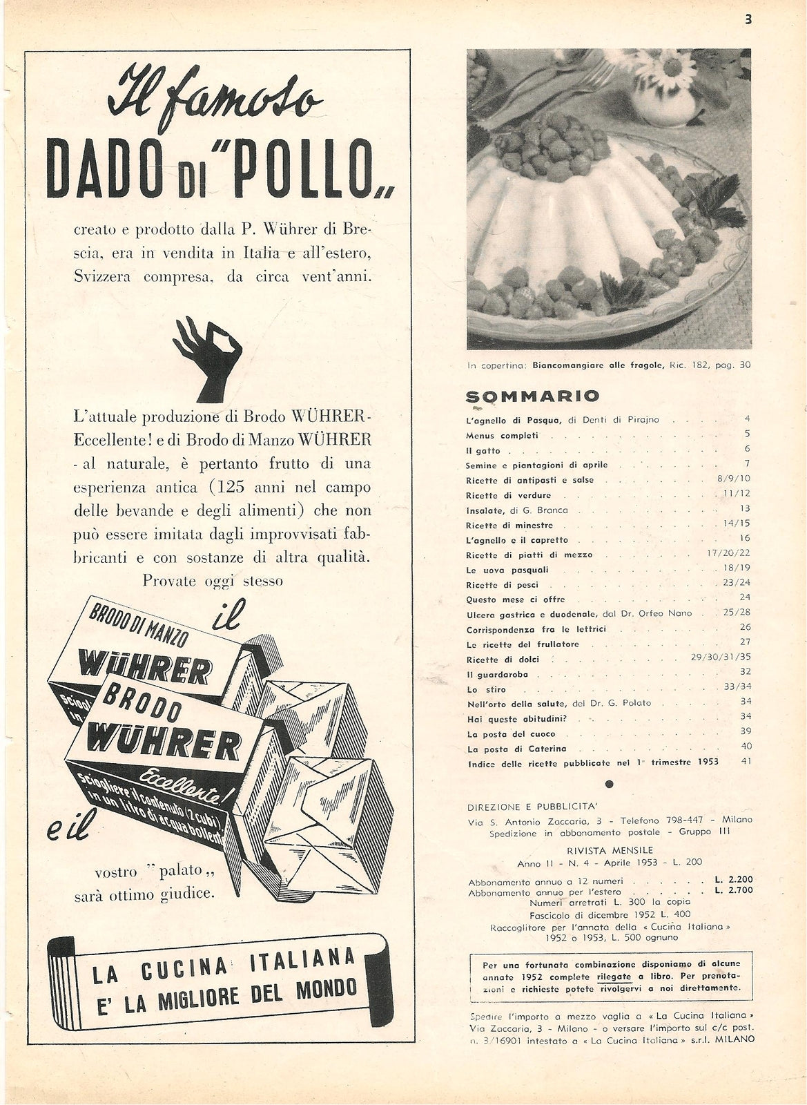 DADO DI POLLO - BRODO DI MANZO WUHRER - ADVERTISING