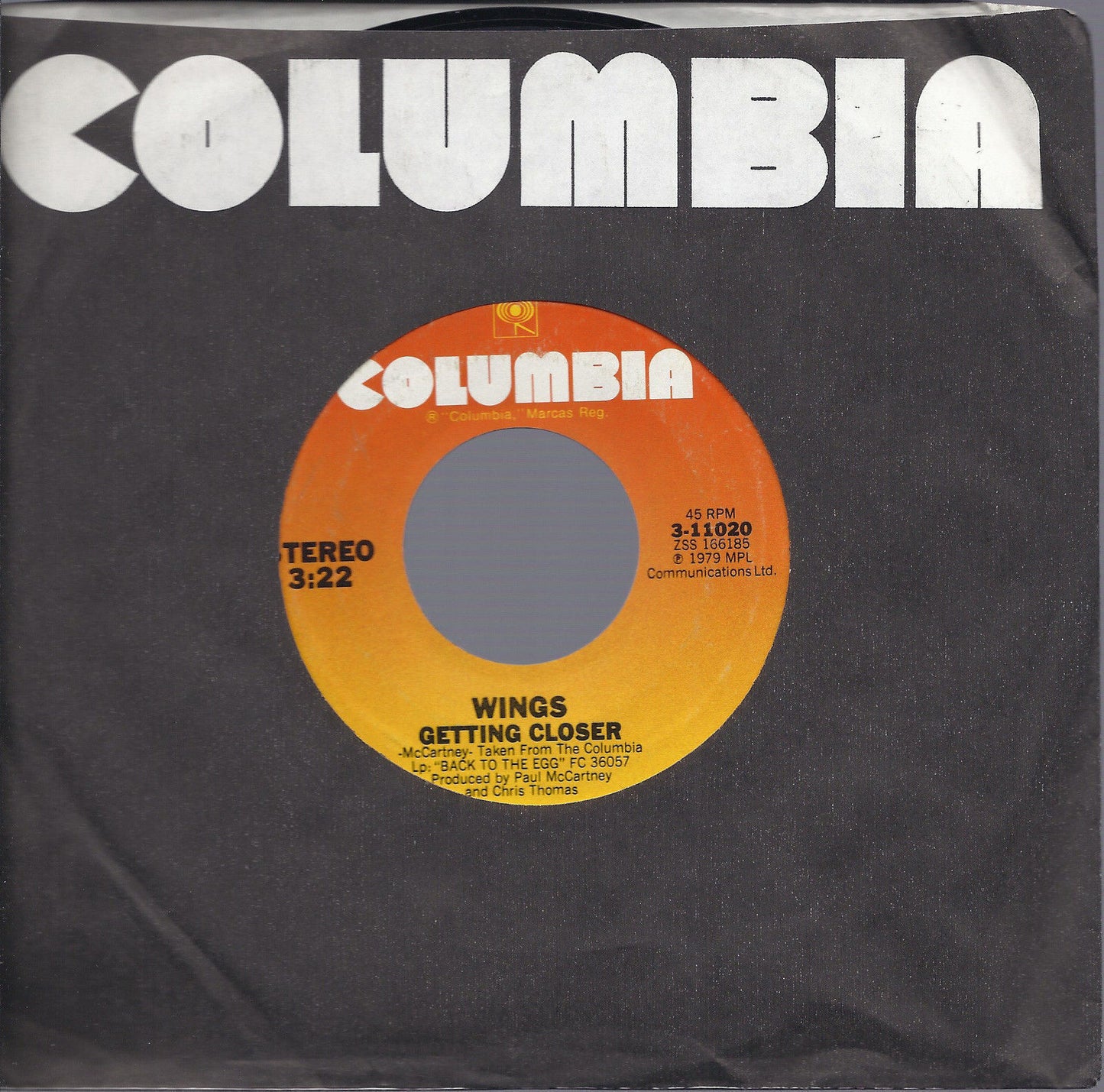 GETTING CLOSER - SPIN IT ON - WINGS