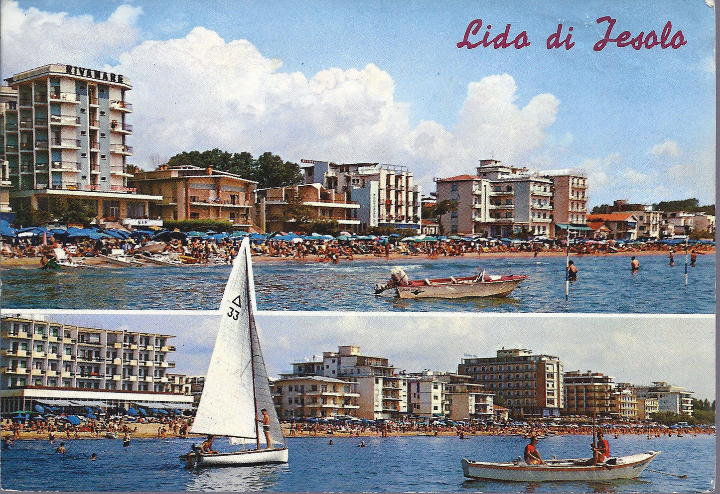 LIDO DI JESOLO - 2 VEDUTE - V 1967 - FG