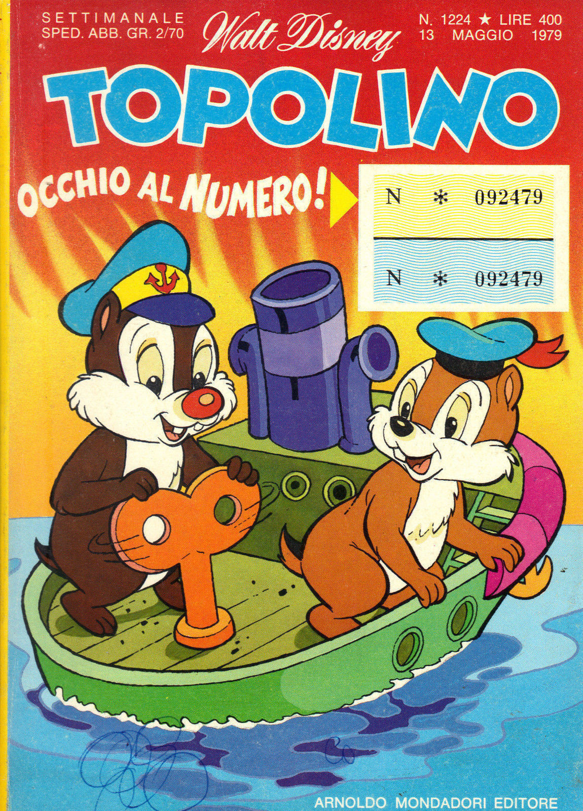 TOPOLINO N° 1224 - 13 MAGGIO 1979