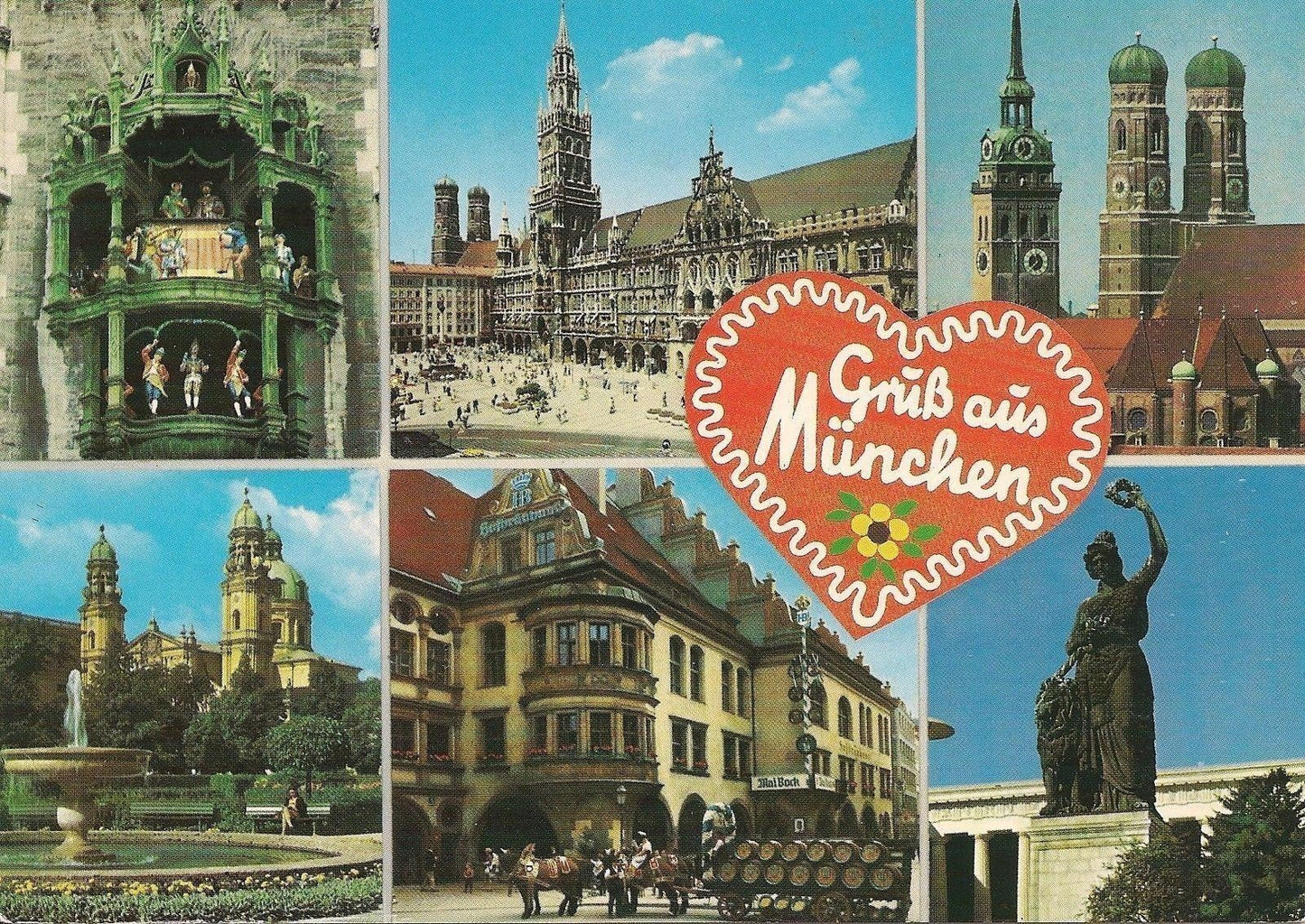 SALUTI DA MONACO DI BAVIERA/GRUSS AUS MÜNCHEN - 6VEDUTE