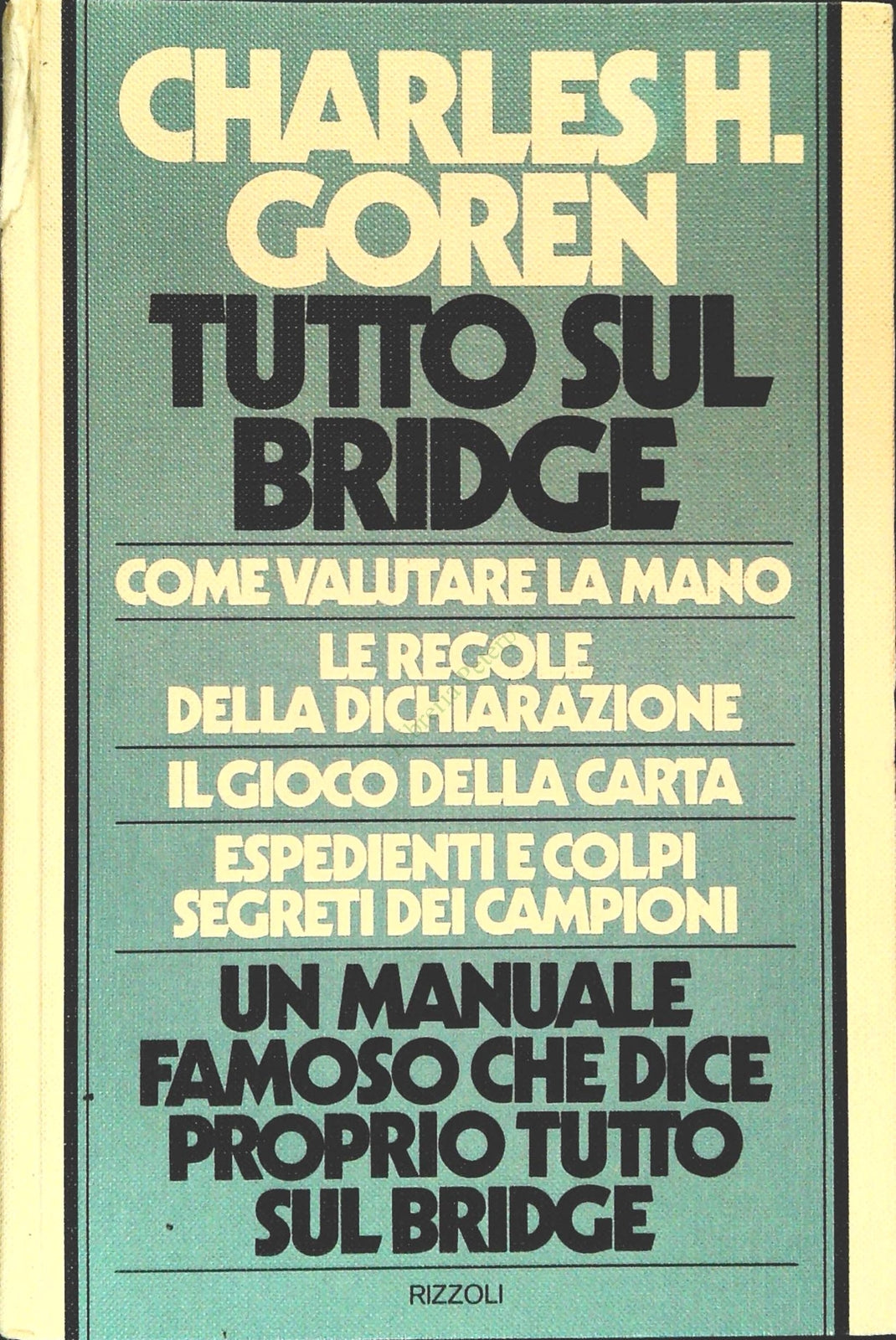 TUTTO SUL BRIDGE - CHARLES H. GOREN