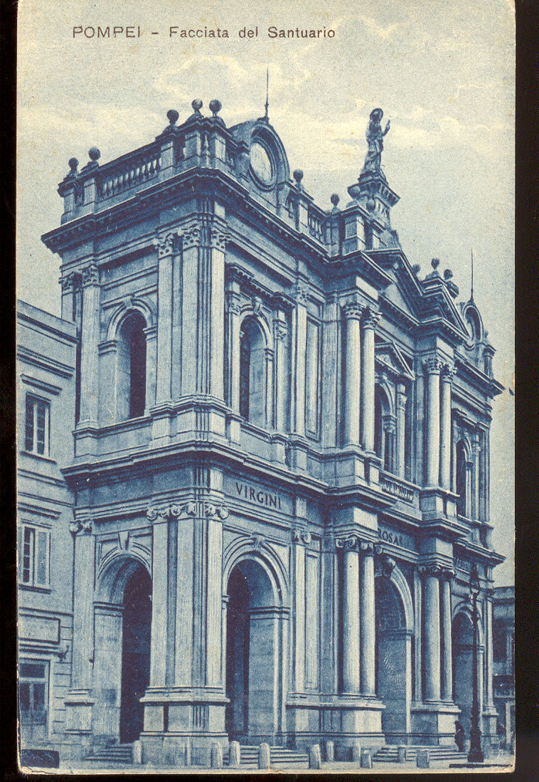 POMPEI - FACCIATA DEL SANTUARIO - V1929 - AZZURRATA