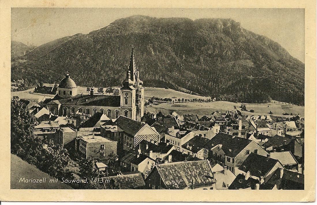 MARIAZELL MIT SAUWAND - PANORAMA - 1951