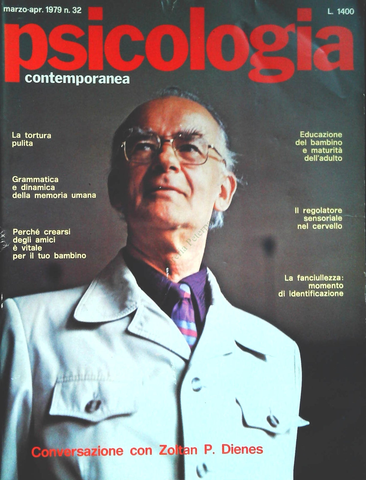 PSICOLOGIA CONTEMPORANEA N. 32 - ZOLTAN P. DENIES - OUTLET DEL LIBRO