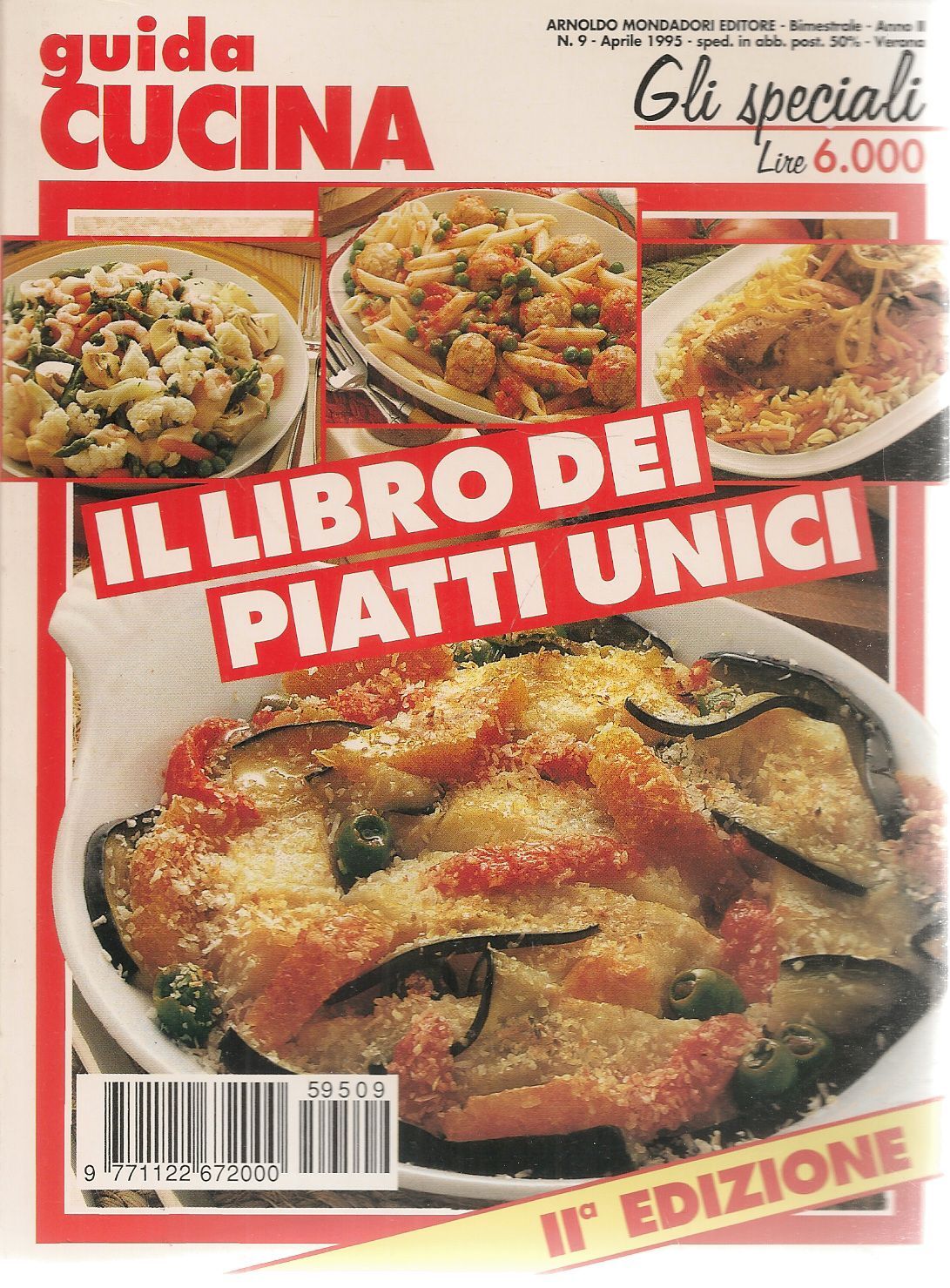 IL LIBRO DEI PIATTI UNICI - GUIDA CUCINA