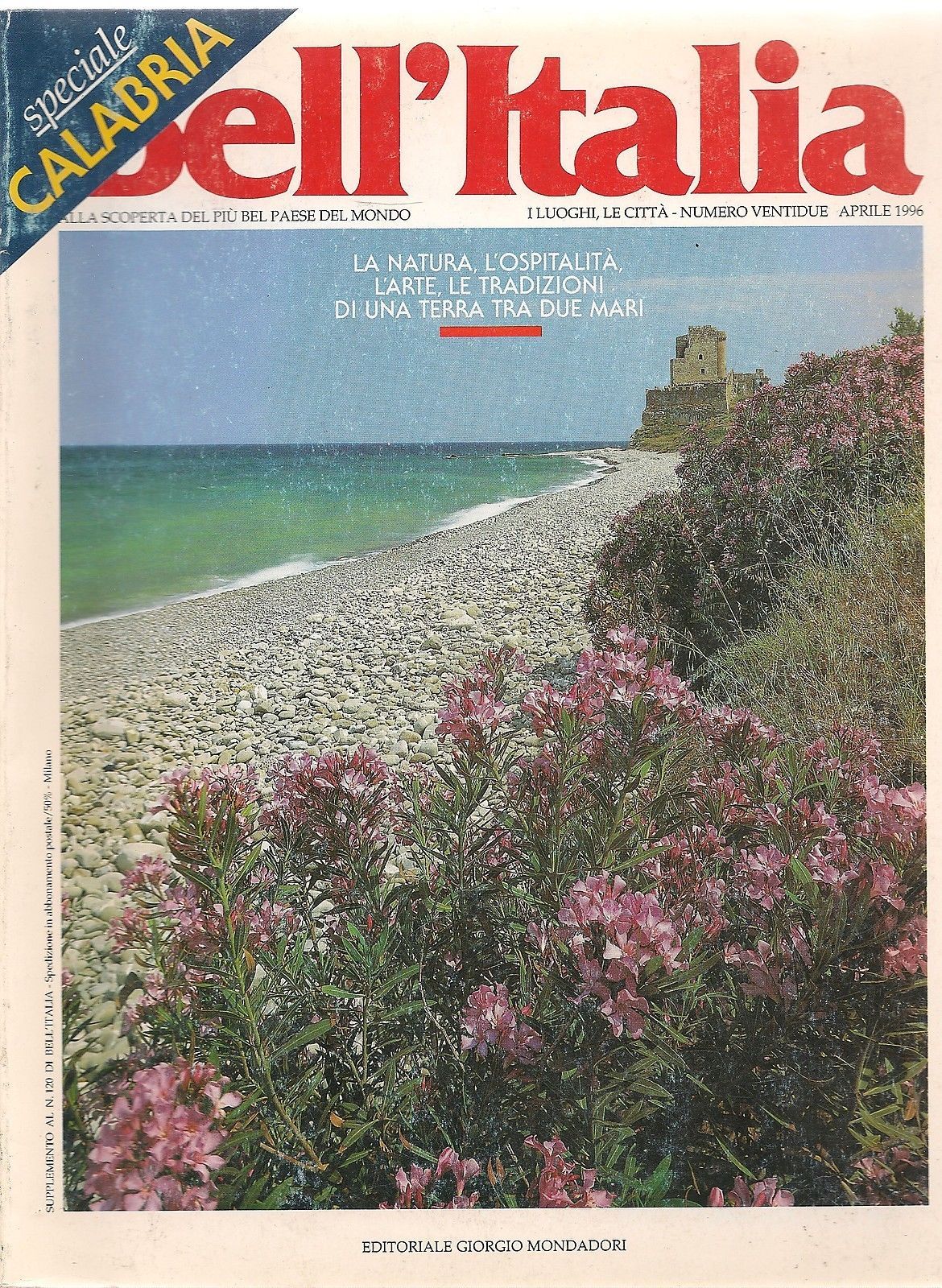 BELL'ITALIA APRILE 1996 - SPECIALE CALABRIA