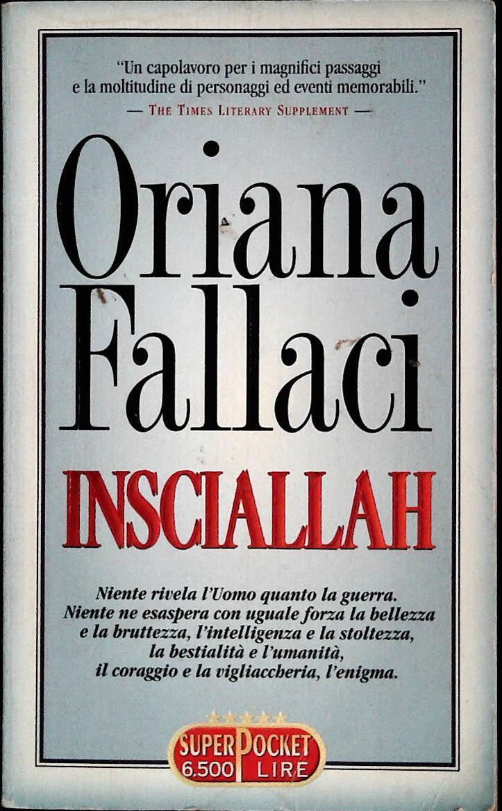 INSCIALLAH - ORINA FALLACI - SUPERPOCKET 1997 - OUTLET DEL LIBRO