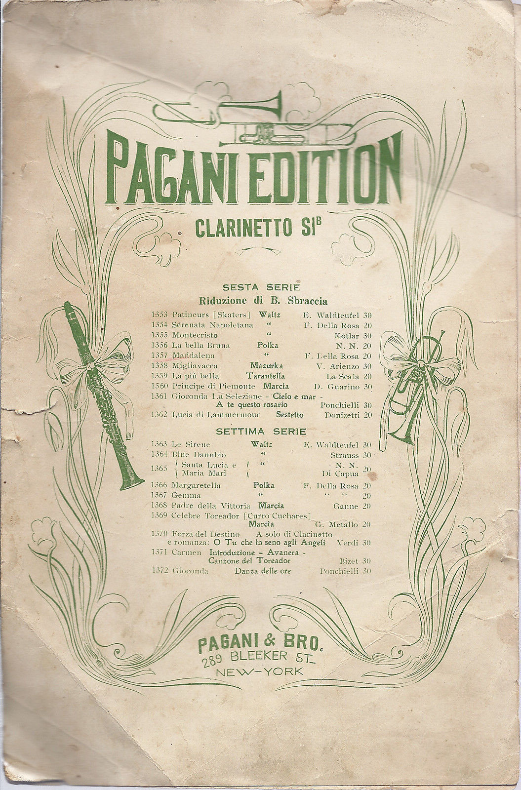 MADDALENA   F. Della Rosa # SPARTITO  - Pagani Edition  New York