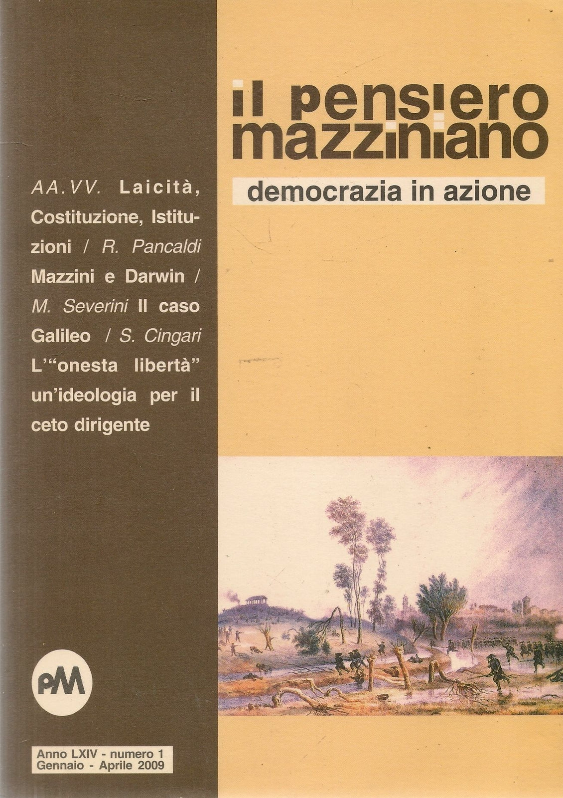 IL PENSIERO MAZZINIANO - GENNAIO-APRILE 2009