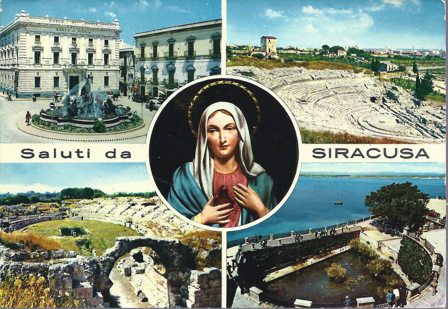 SIRACUSA - SALUTI - 4 VEDUTE - V 1962 - FG