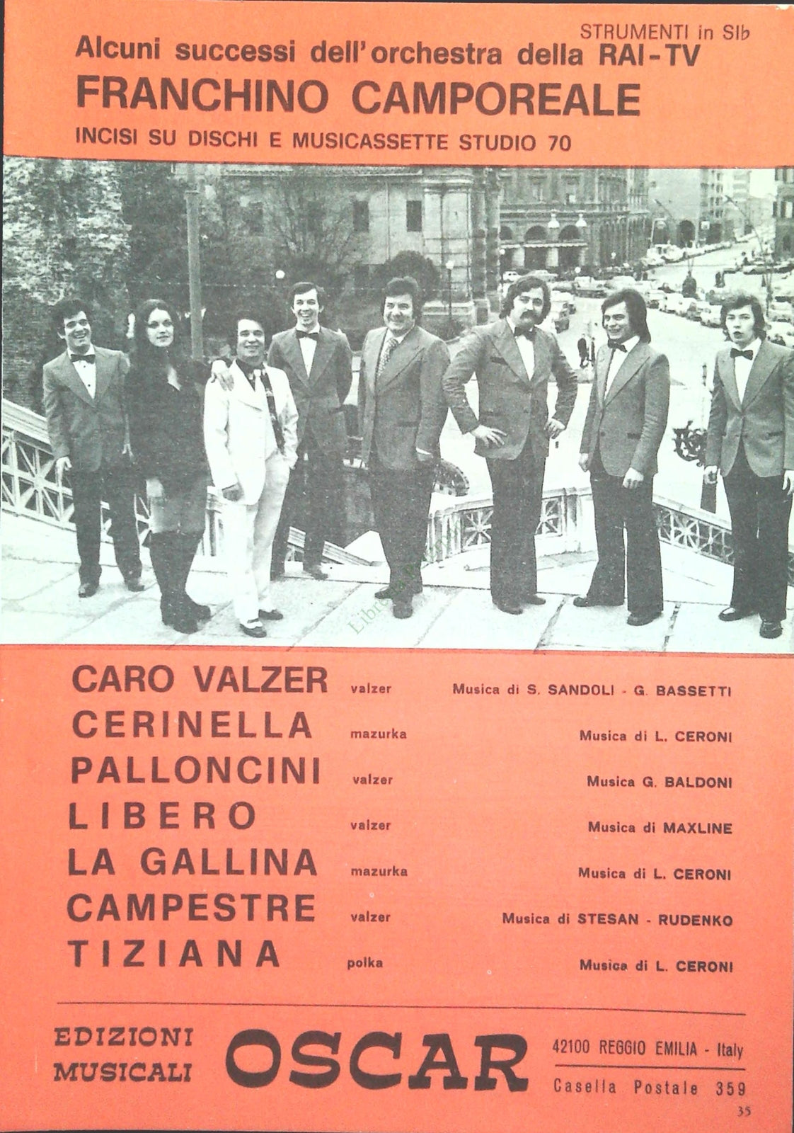 FRANCHINO CAMPOREALE 6 SUCCESSI - SPARTITO-SHEET MUSIC