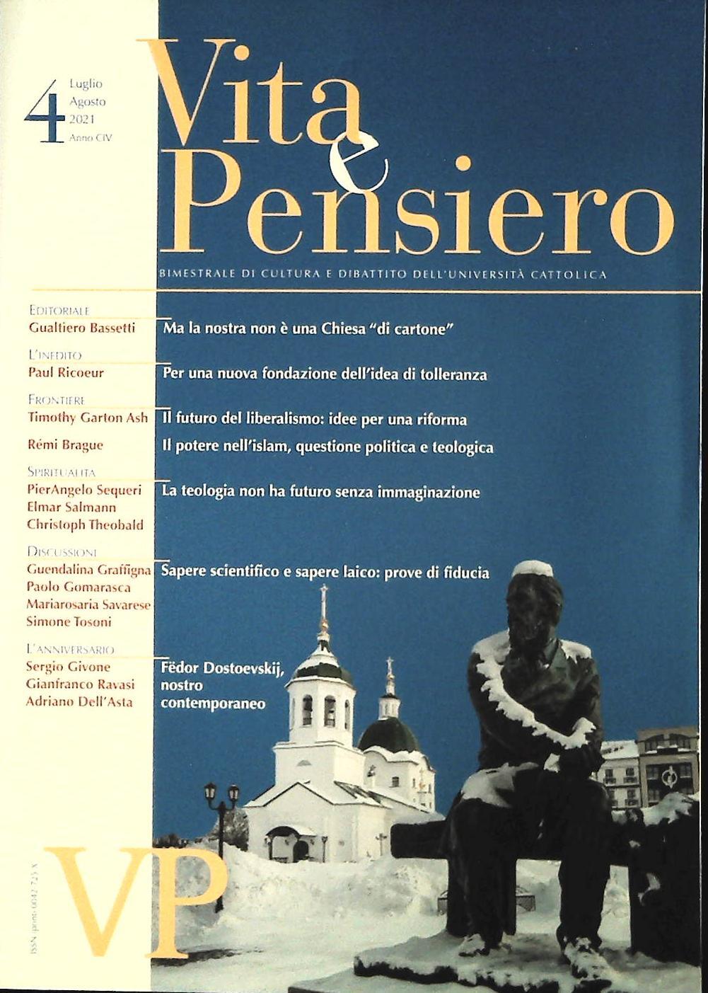 VITA E PENSIERO LUGLIO-AGOSTO 2021