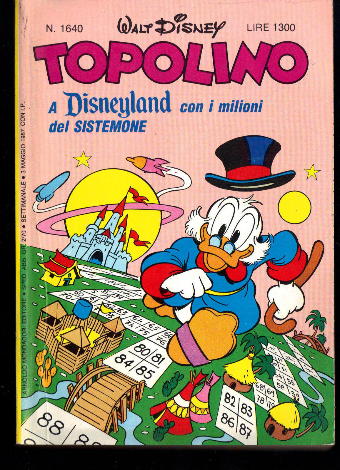 TOPOLINO N° 1640 - 3 MAGGIO 1987