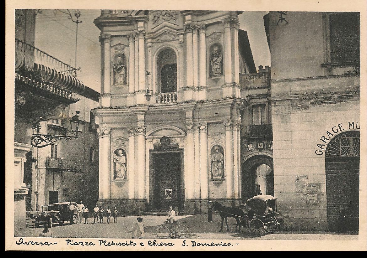 AVERSA - PIAZZA PLEBESCITO E CHIESA SAN DOMENICO - NV