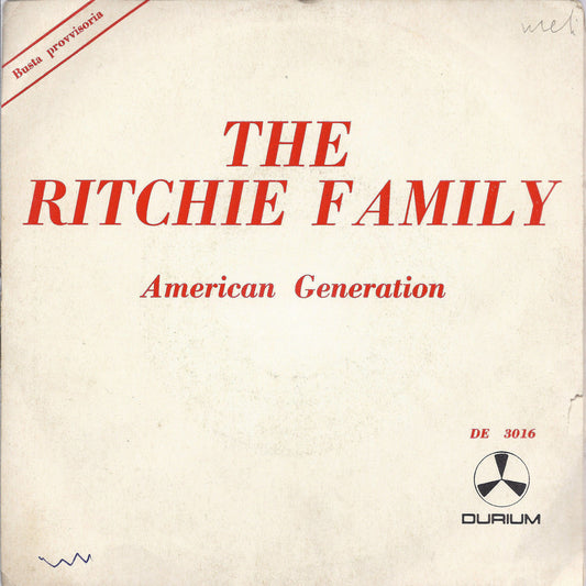 AMERICAN GENERATION - MUSIC MAN # THE RITCHIE FAMILY