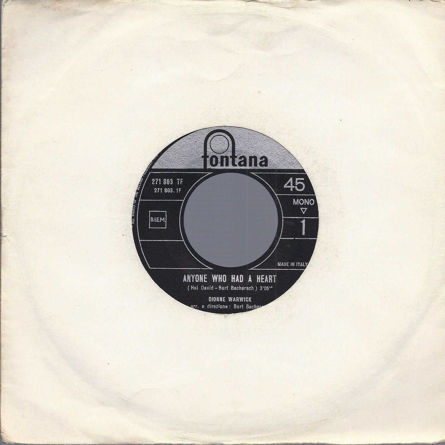 ANYONE WHO HAD A HEART - THE LOVE OF A BOY # DIONNE WARWICK