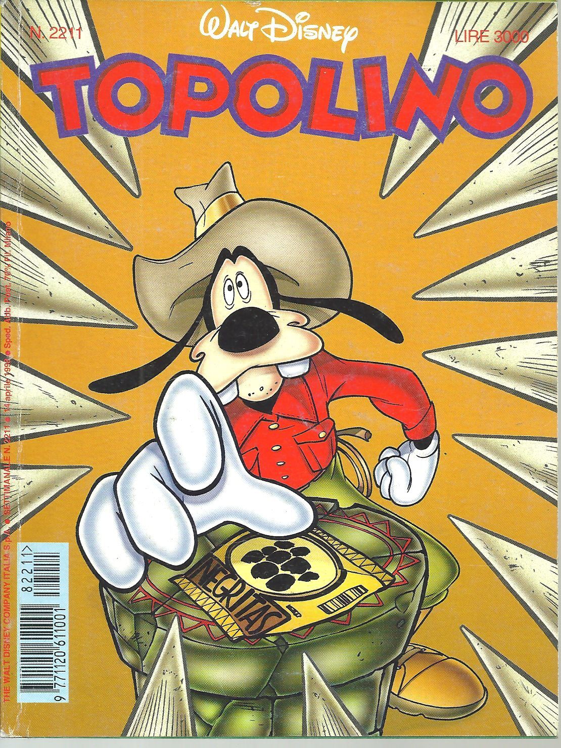 TOPOLINO N. 2211 - 14 APRILE 1998