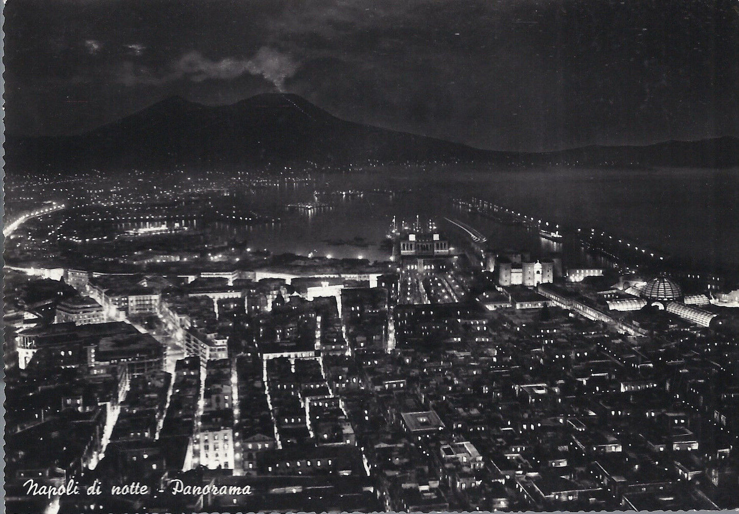 NAPOLI - DI NOTTE - PANORAMA - V1959