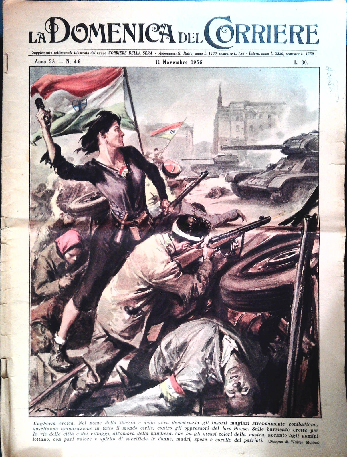 DOMENICA DEL CORRIERE N. 46 - 11 NOVEMBRE 1956