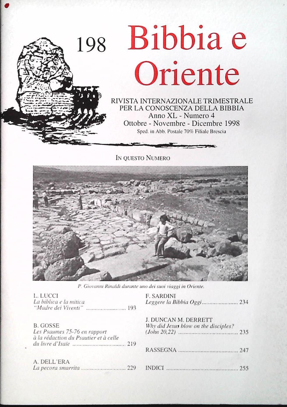 BIBBIA E ORIENTE N. 198