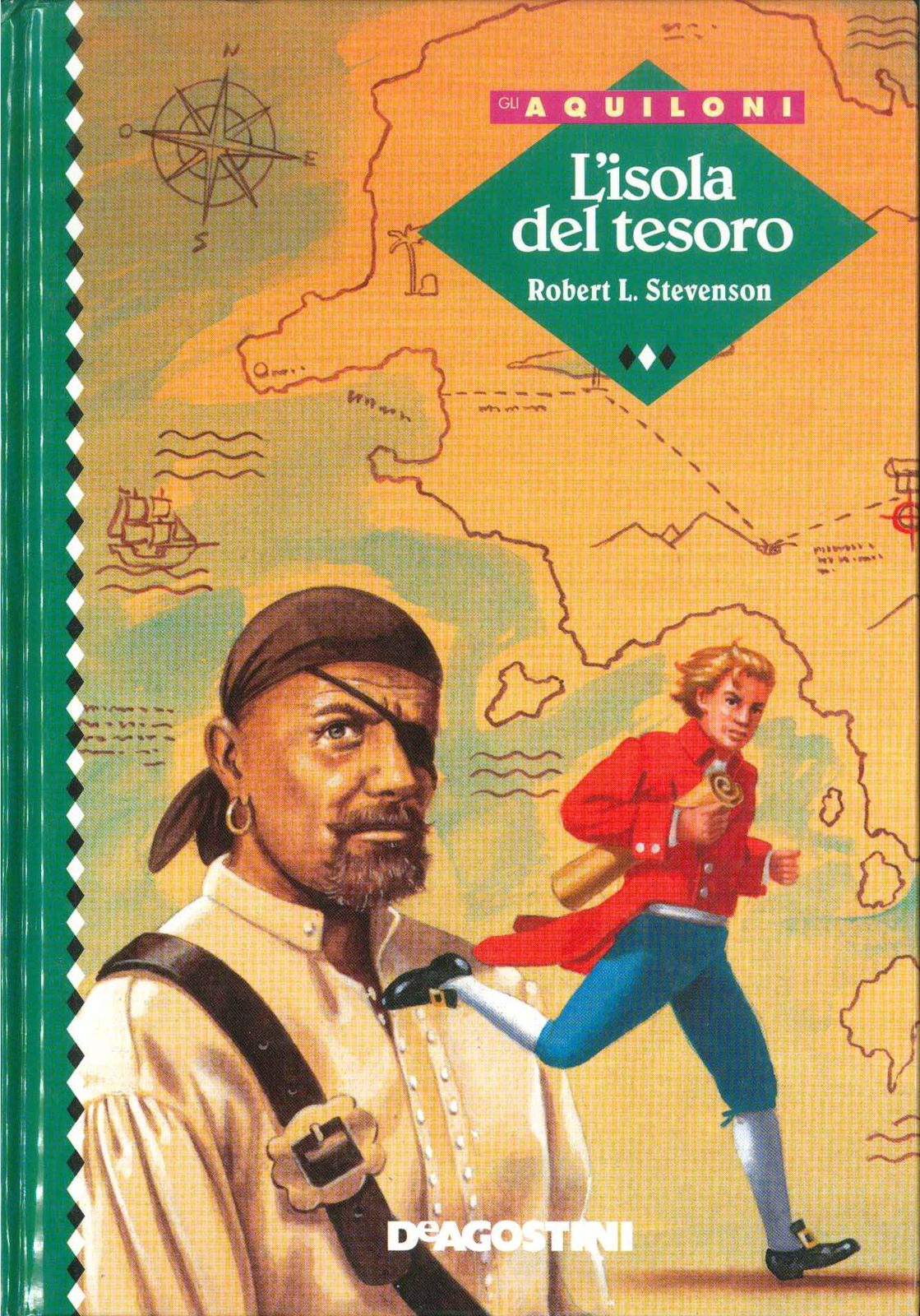 L'ISOLA DEL TESORO - ROBERT L. STEVENSON ED. DE AGOSTINI AQUILONI