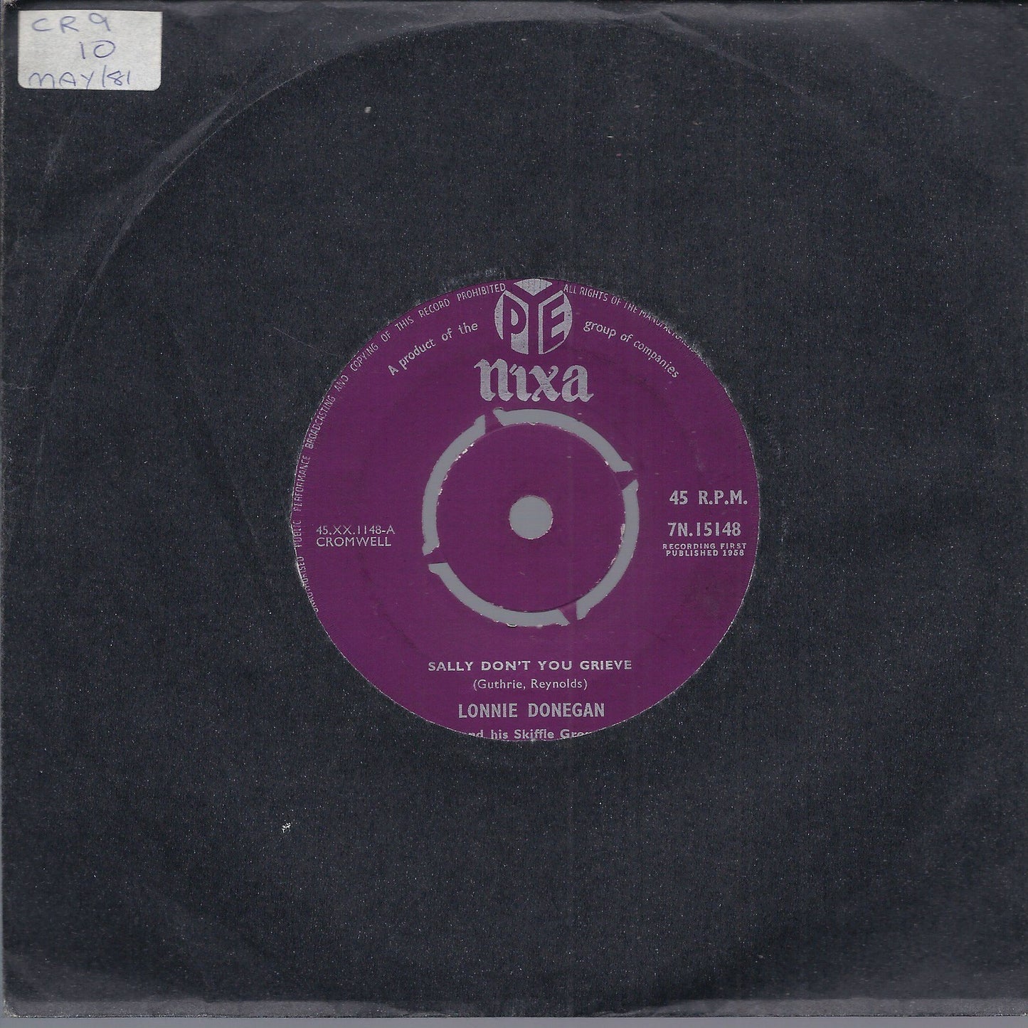 SALLY DON'T YOU GRIEVE - BETTY, BETTY, BETTY == LONNIE DONEGAN