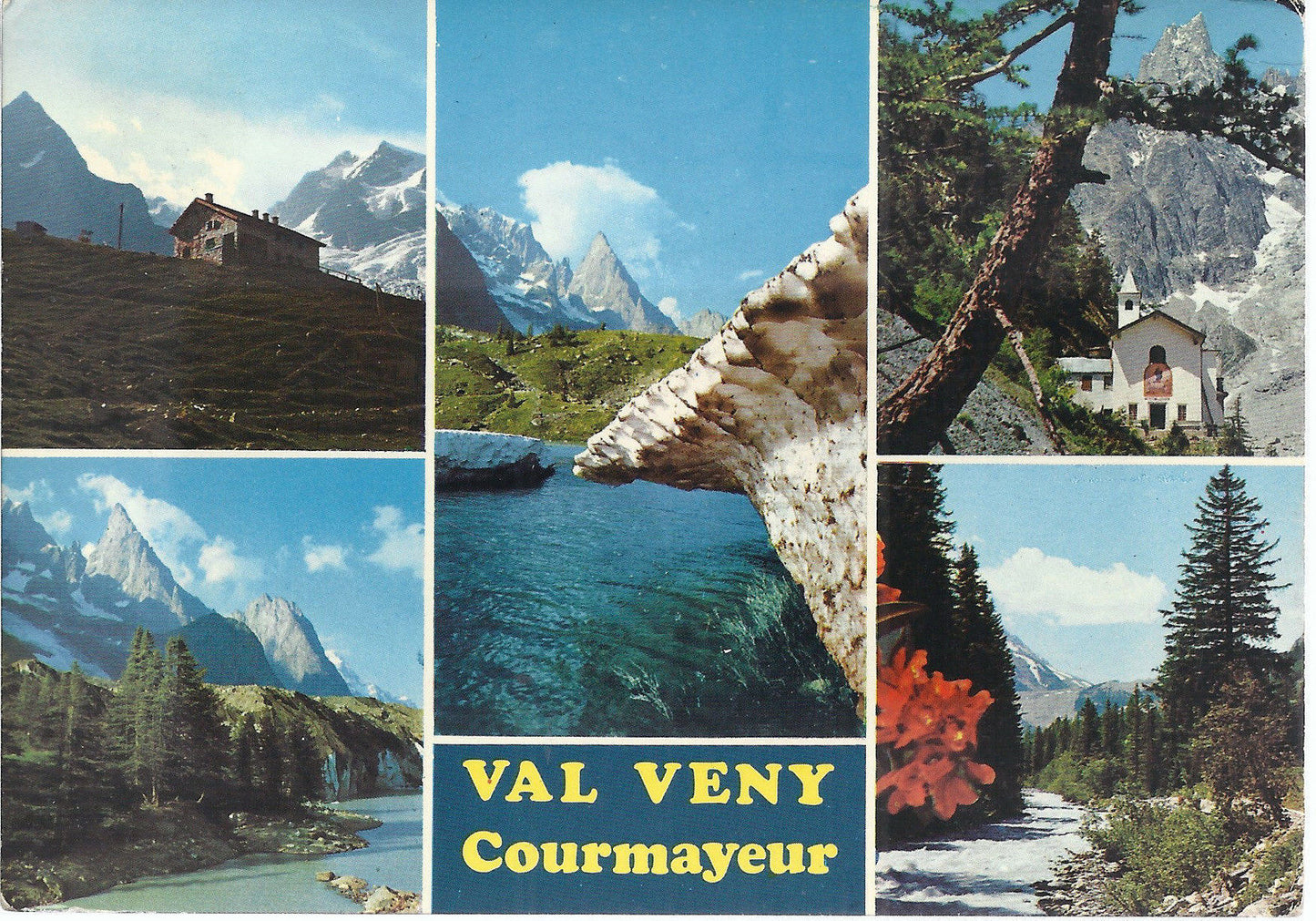 COURMAYEUR - VAL VENY - 5 VEDUTE - V 1980 - FG