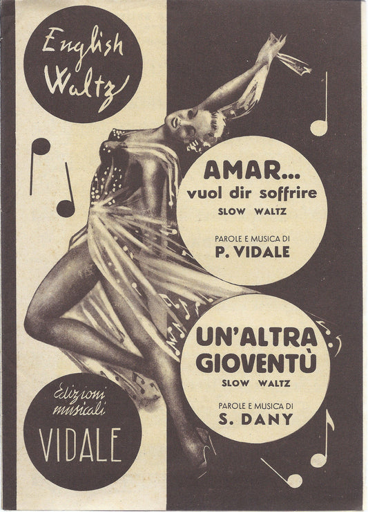 AMAR...VUOL DIR SOFFRIR  P. Vidale - UN'ALTRA GIOVENTU'  S. Dany # SPARTITO