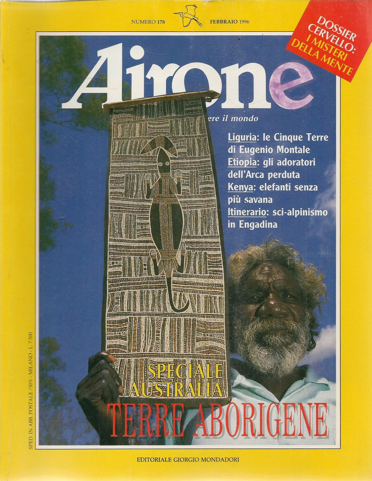 AIRONE N. 178 - FEBBRAIO 199 - CINQUE TERRE - ETIOPIA -KENYA