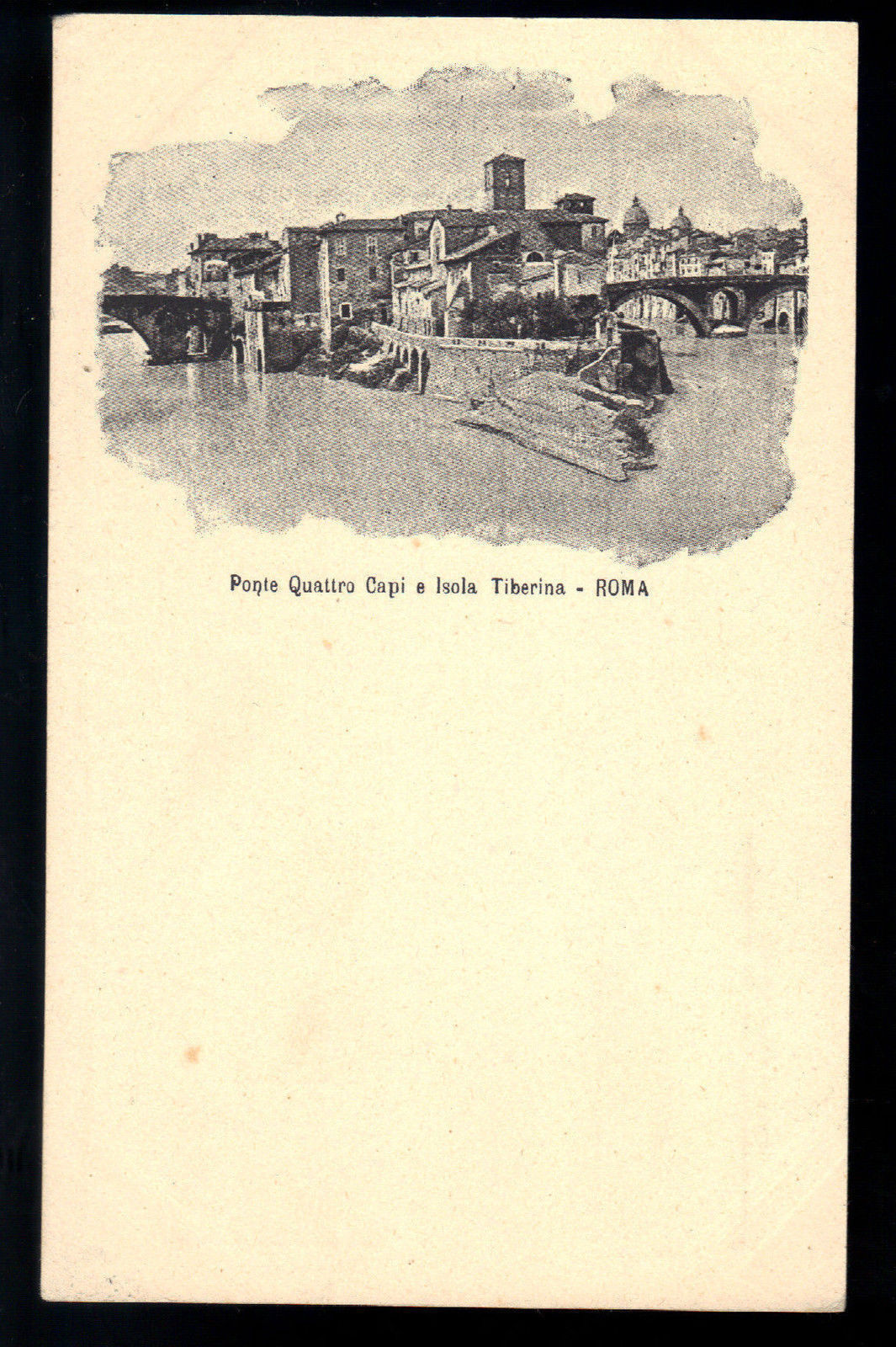ROMA - PONTE QUATTRO CAPI E ISOLA TIBERINA - NV