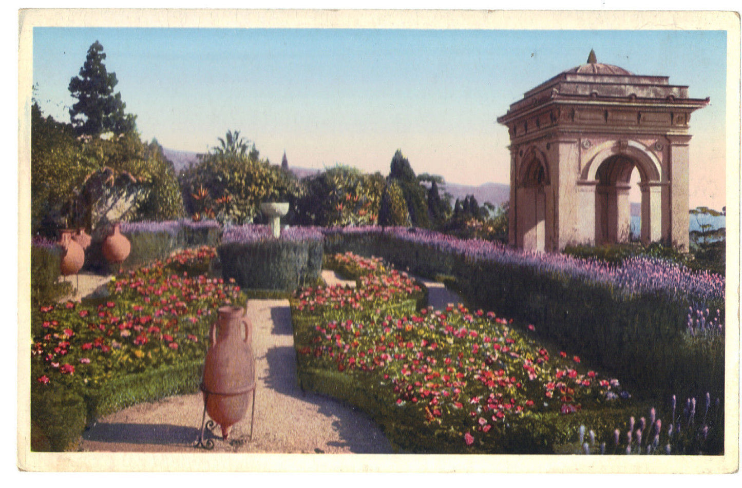 VENTIMIGLIA - GIARDINI VILLA MORTOLA - NV - ACQUERELLATA