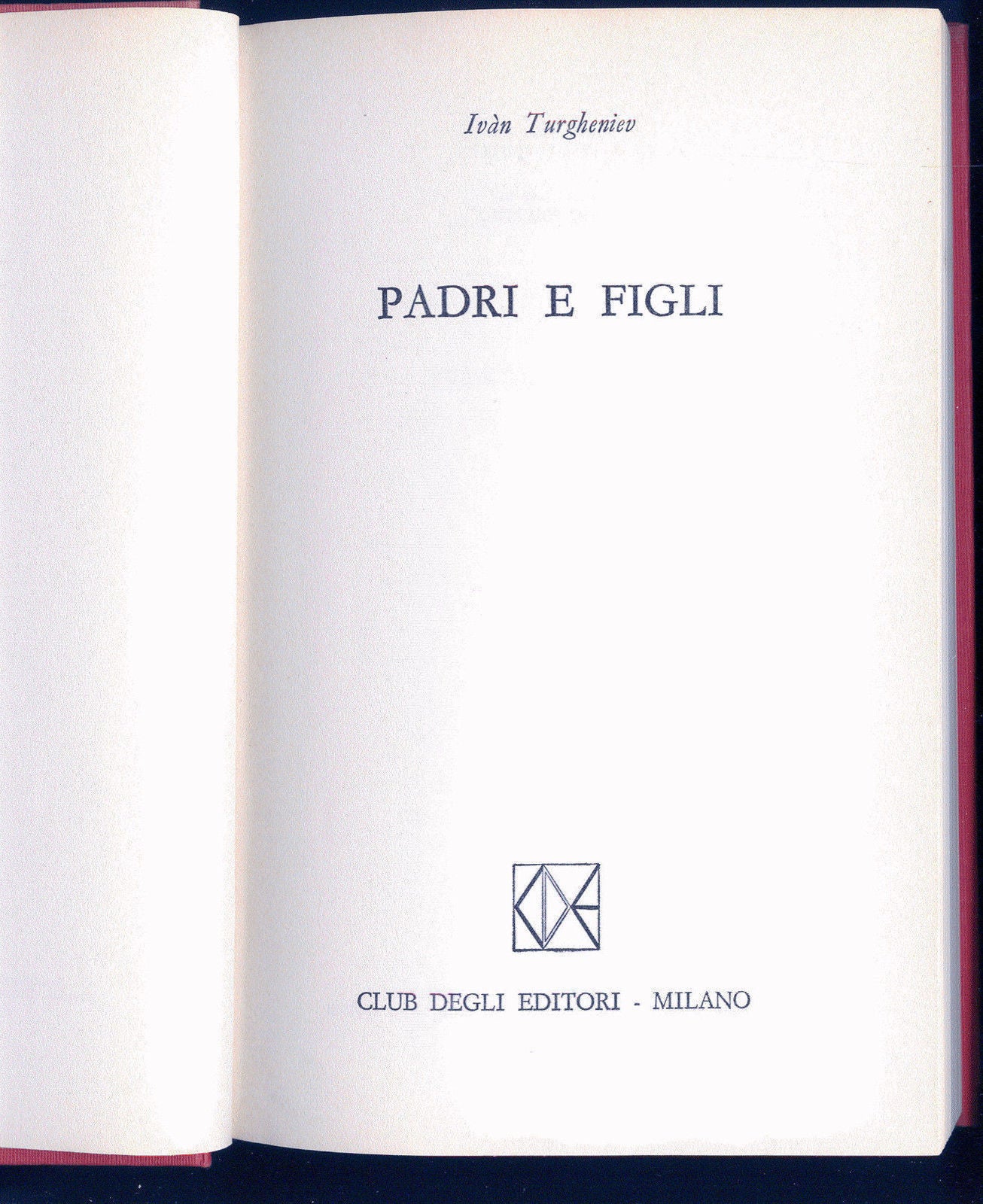 PADRI E FIGLI - IVAN TURGHENIEV