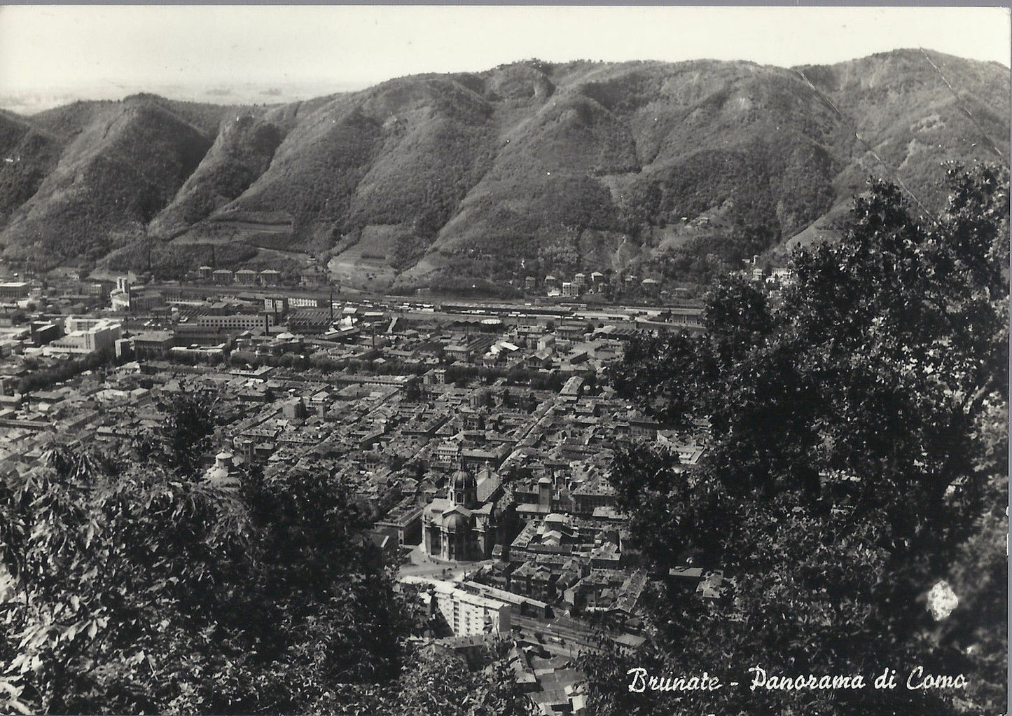BRUNATE - PANORAMA DI COMO - V 1960 - FG