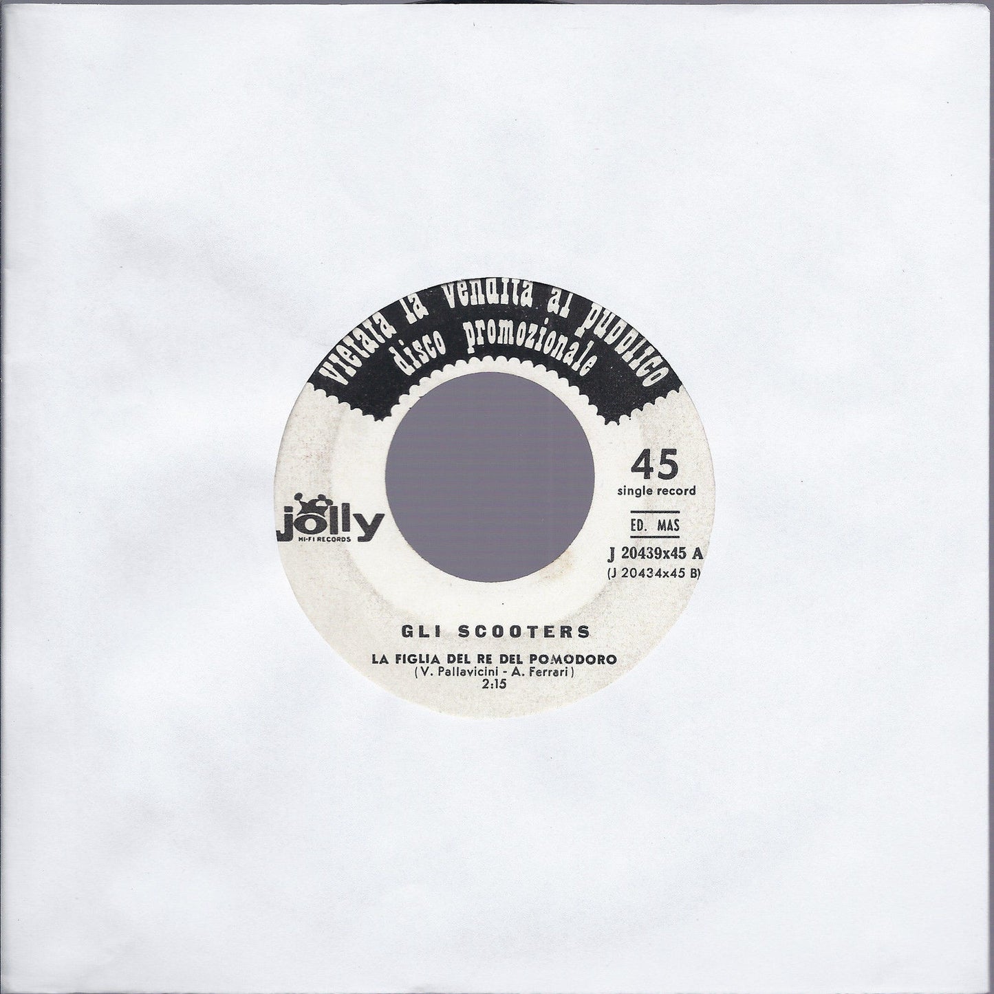 LA FIGLIA DEL RE DEL POMODORO # GLI SCOOTERS - L'ITALIA # PASCAL DANEL Juke Box