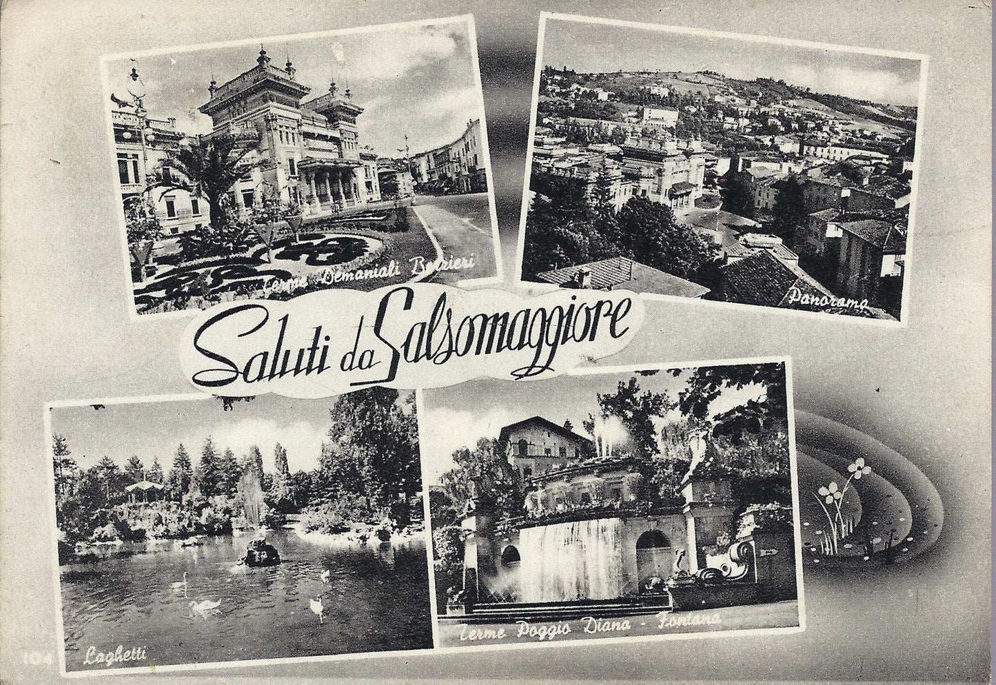 SALSOMAGGIORE - SALUTI - 4 VEDUTE - V 1960 - FG