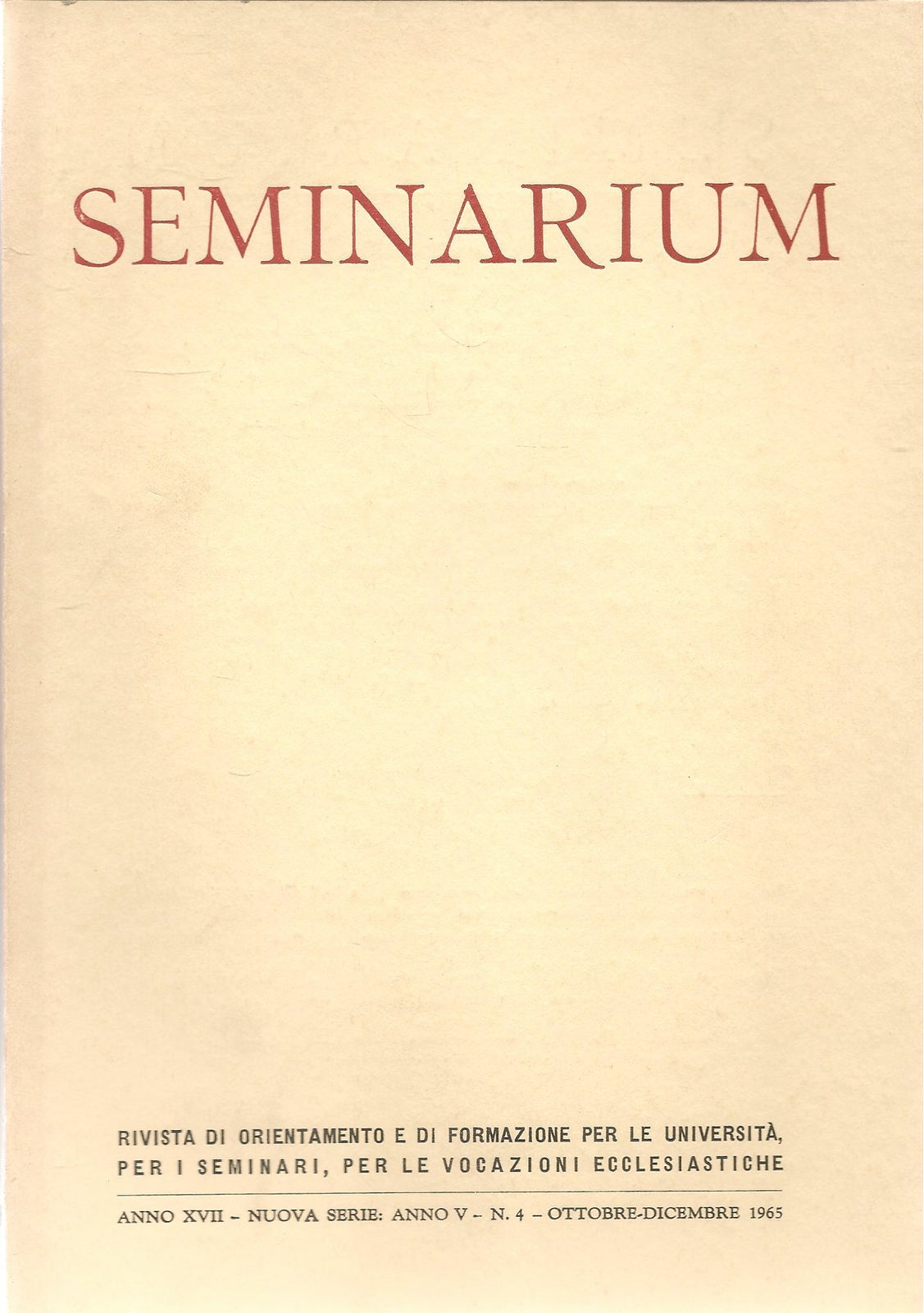 SEMINARIUM 4 -1965