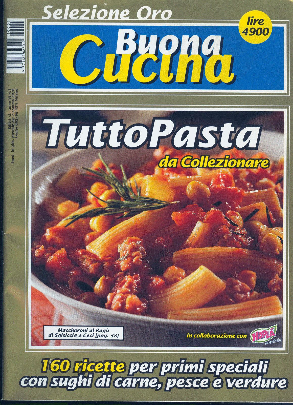 BUONA CUCINA SELEZIONE ORO - TUTTO PASTA - N°1-2001