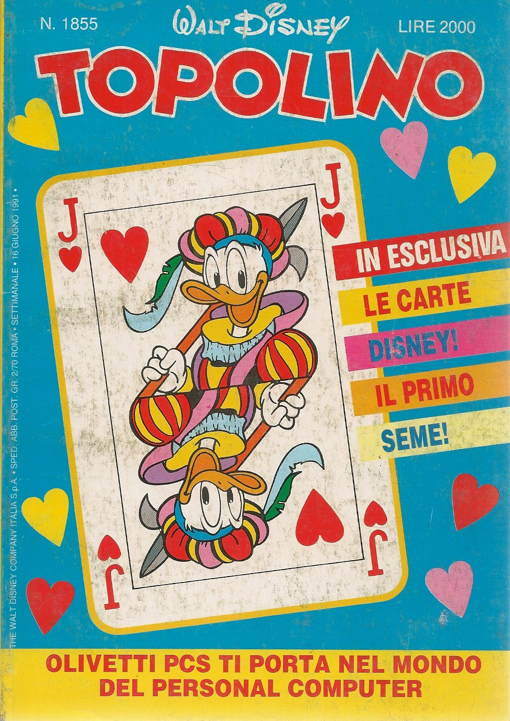 TOPOLINO N. 1855 - 16 GIUGNO 1991
