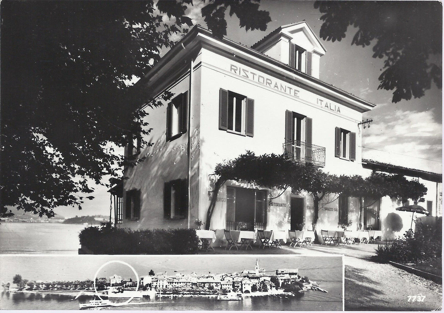ISOLA PESCATORI - LAGO MAGGIORE - ALBERGO RISTORANTE ITALIA
