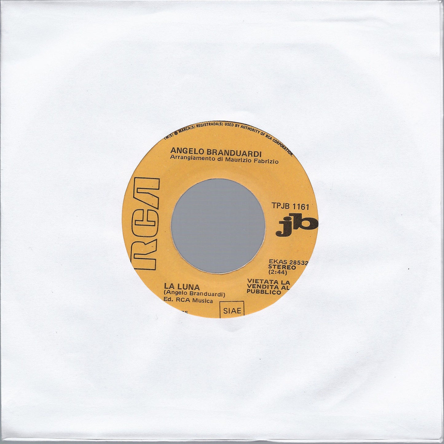 LA LUNA # ANGELO BRANDUARDI = OOOLA-LA # BETTY WRIGHT - Edizione per Juke Box