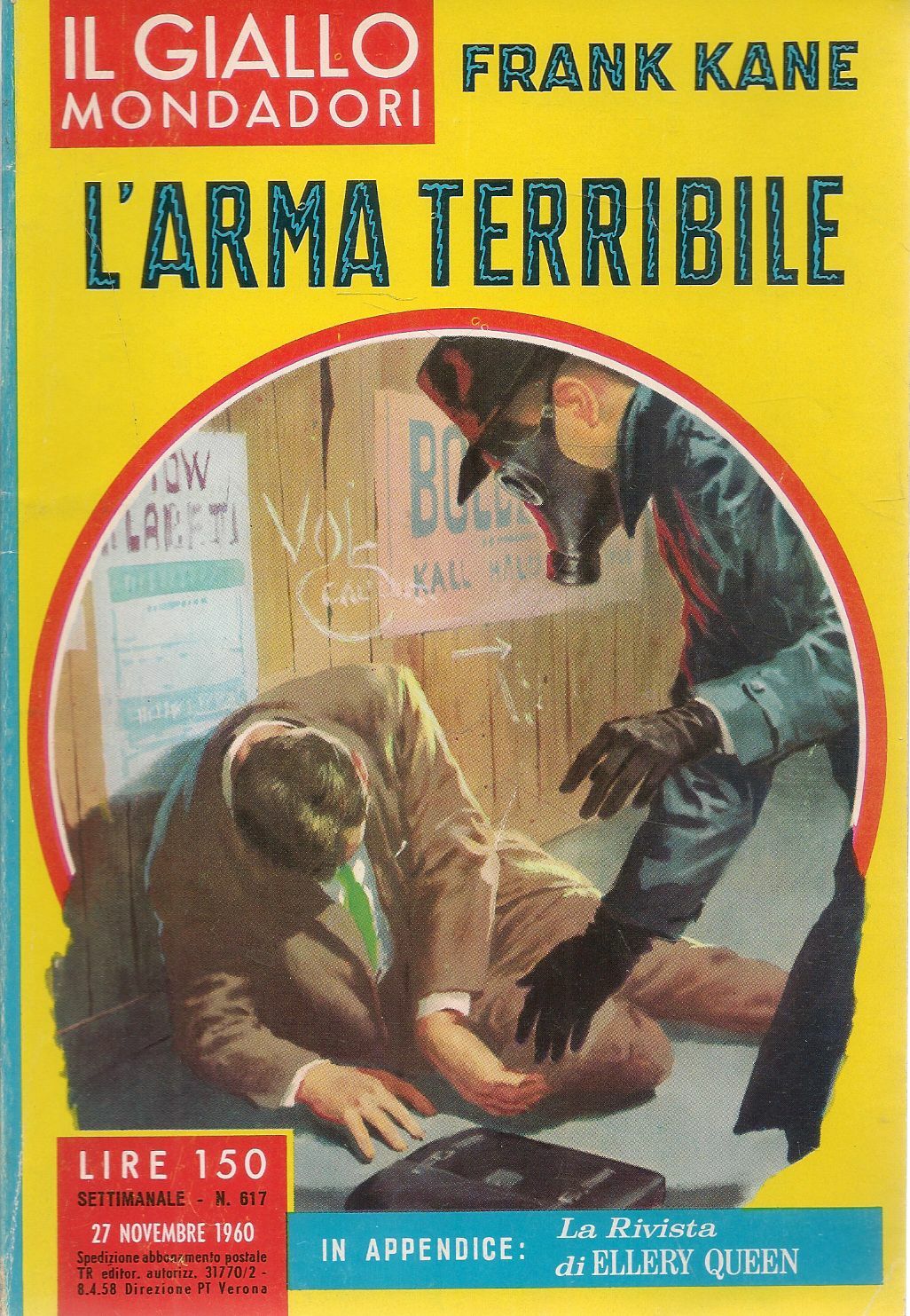 L'ARMA TERRIBILE - FRANK KANE - IL GIALLO MONDADORI N. 617