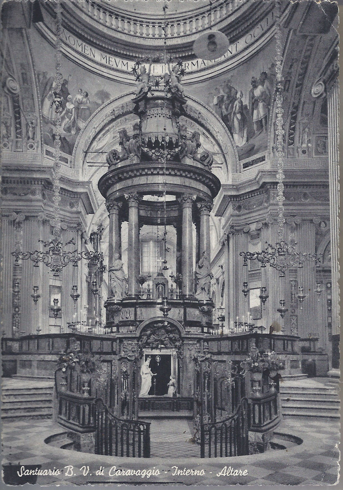CARAVAGGIO - SANTUARIO B. V. - INTERNO - ALTARE - V 1954 - F
