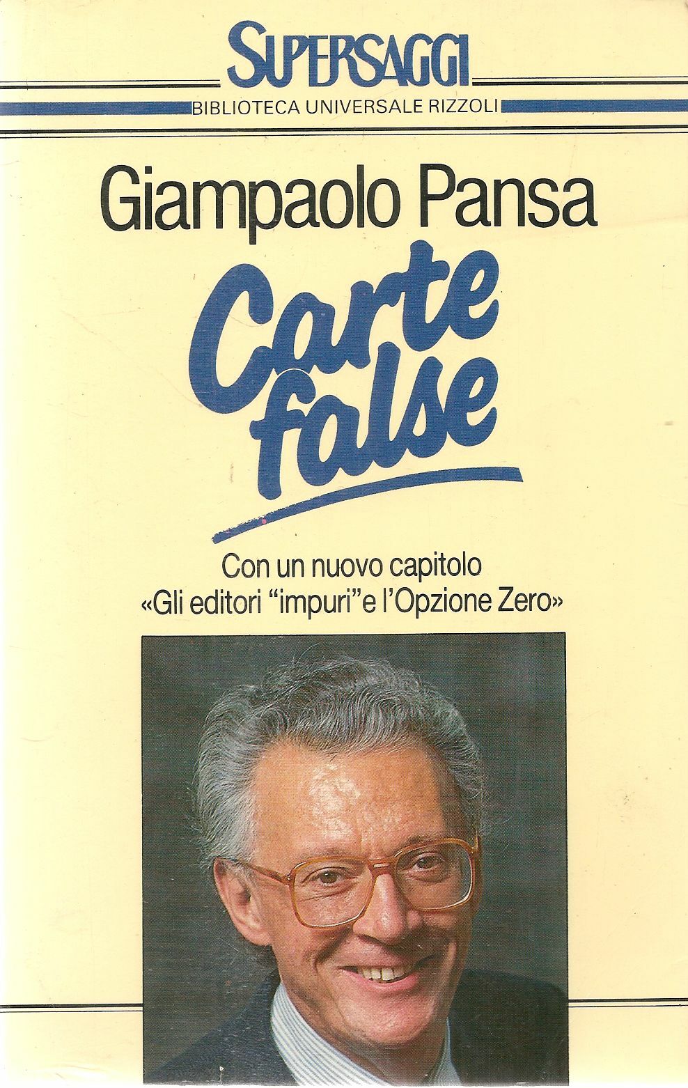 CARTE FALSE - GIANPAOLO PANSA - SUPERBUR 1988