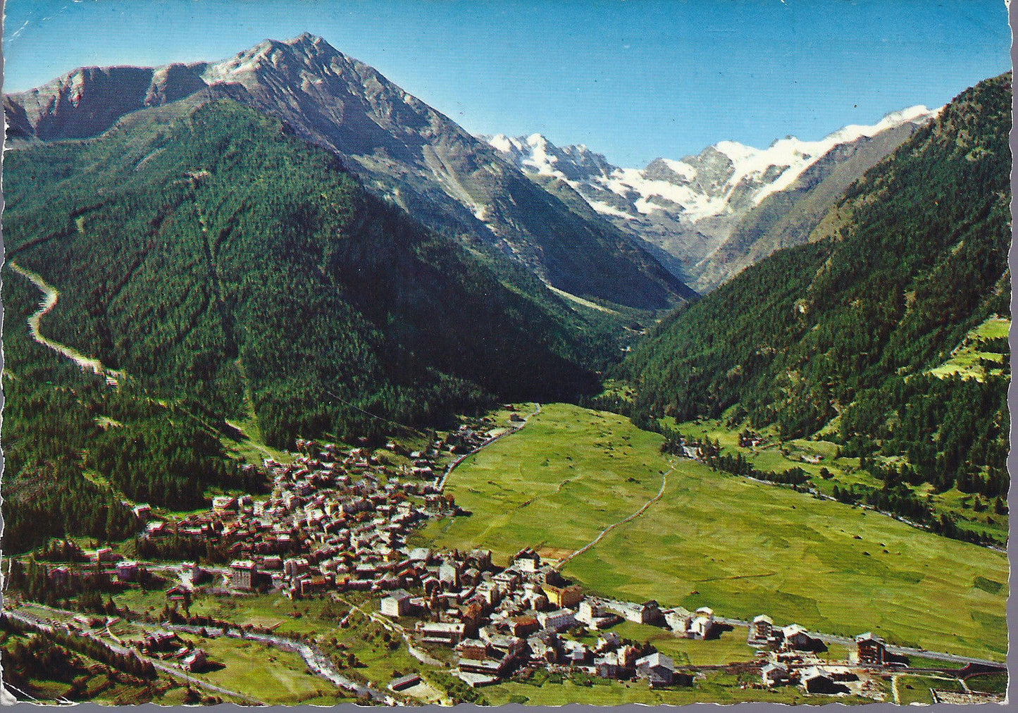 COGNE - PANORAMA - SULLO SFONDO LA VALNONTEY E GRAN PARADISO