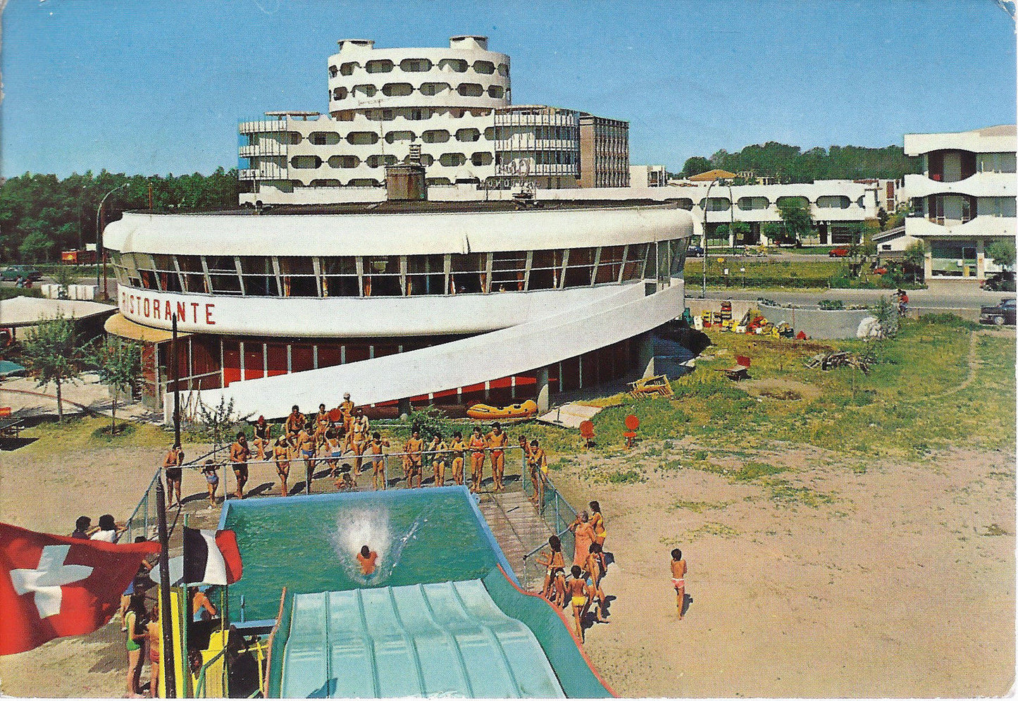 LIDO DELLE NAZIONI - LA ROTONDA E SPIAGGIA - V 1977 - FG