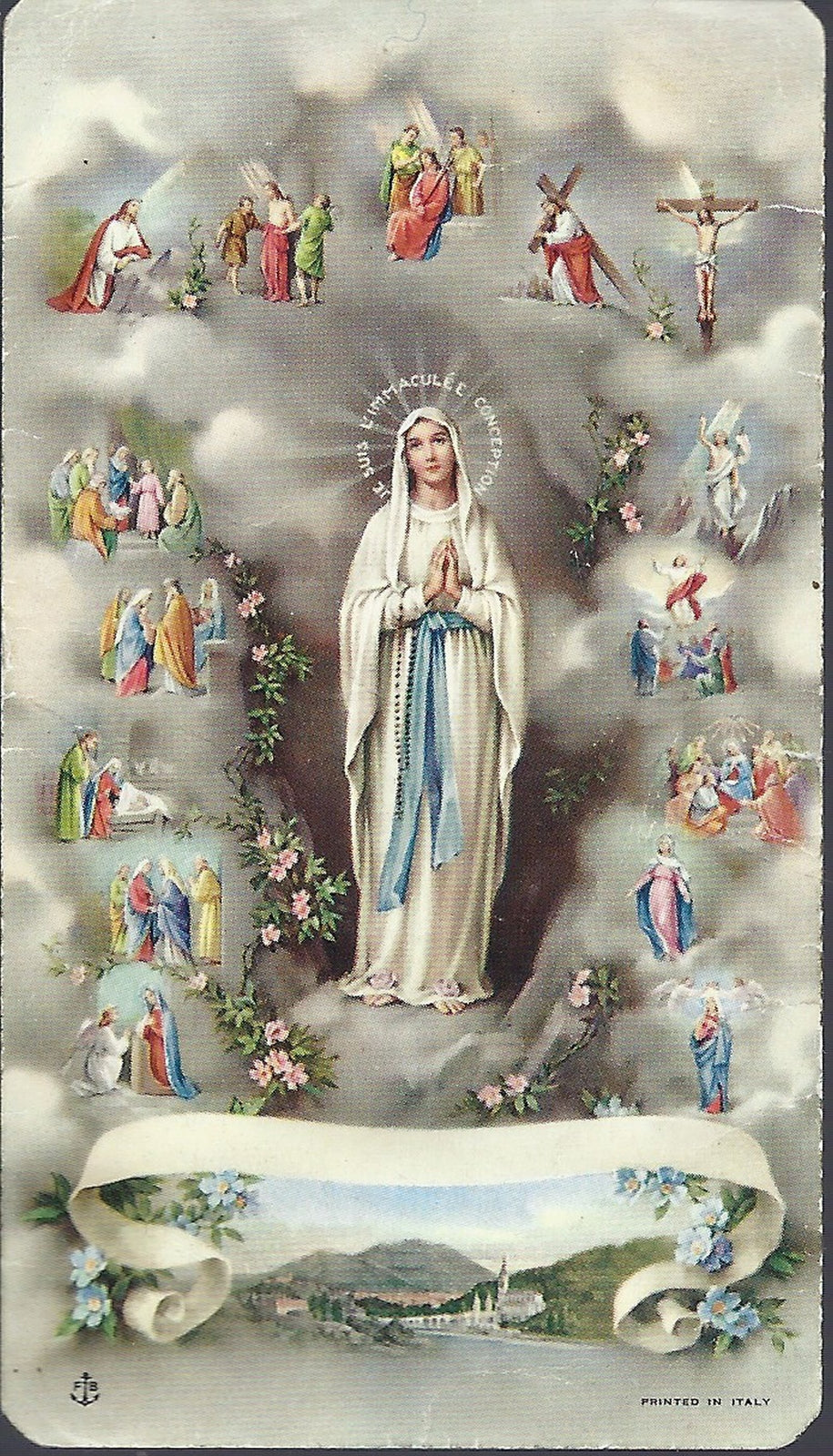 B. VERGINE DI LOURDES - SANTINO - AS015-373 - Ed. FB