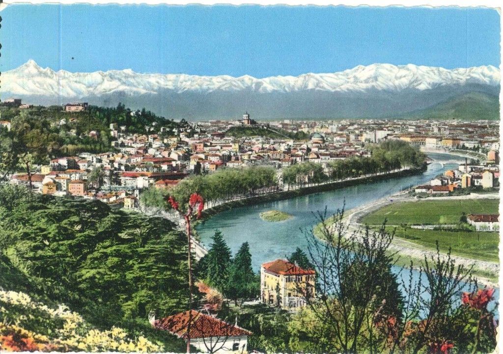 TORINO - PANORAMA - V1961 - ACQUARELLO